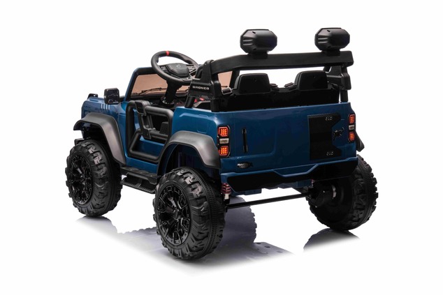 Ford Bronco XL elektrische kinderauto met achterwielaandrijving, gelicentieerd (tweezitter), blauw, 