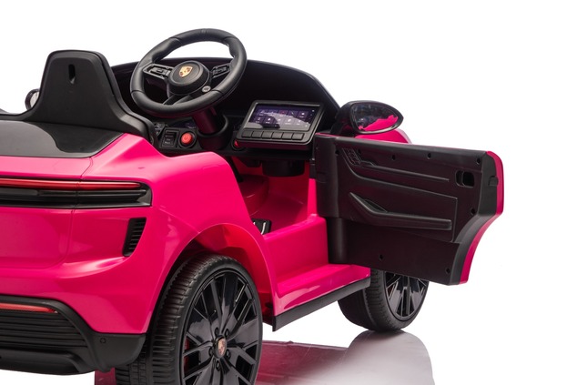 Electric Ride-on car Porsche Macan 12V Licensed with rear-wheel drive (Single seat), pink, Lithium b