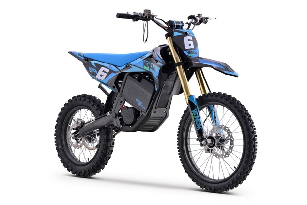 Electric Motocross 8000W | Beneo Motors Venom PLUS Blue | 72V Samsung Lithium | 88 km/h