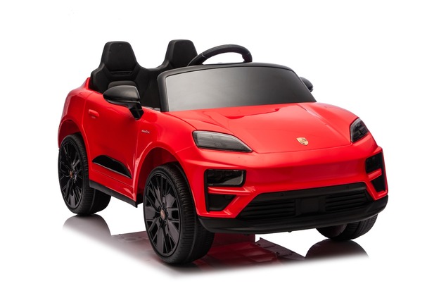 Electric Ride-on car Porsche Macan 12V Licensed with rear-wheel drive (Single seat), red, Lithium ba