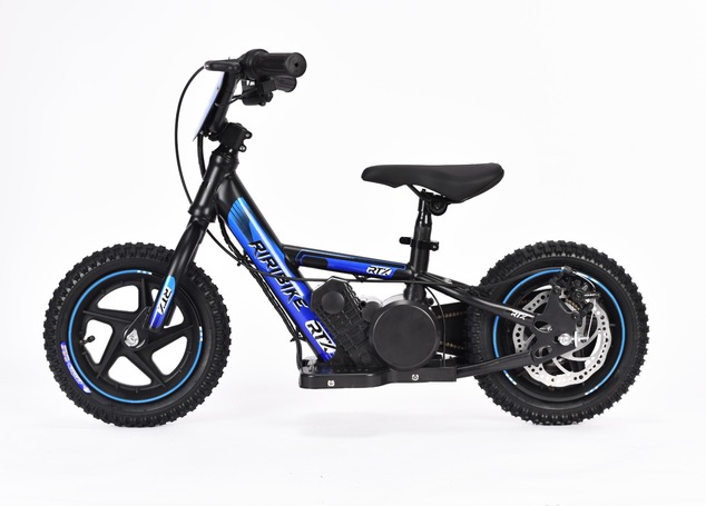 Children's electric balancer RIRIBIKE RTX3 24V (12"), blue, Lithium battery, 100W motor, Disc brake,