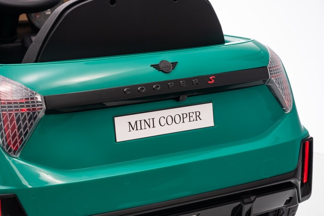 Electric Ride-on car Mini Cooper 12V, green, MP3 Player with USB and Bluetooth connection, 2.4 GHz r