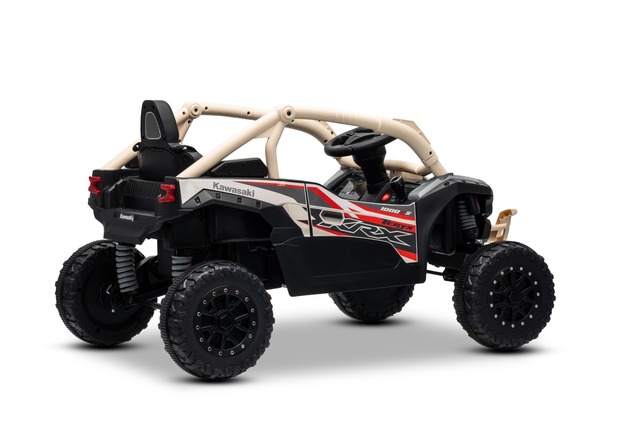 Electric Ride-on car Kawasaki TERYX KRX 1000 12V, khaki, single seat, rear axle suspension, 2.4 Ghz 