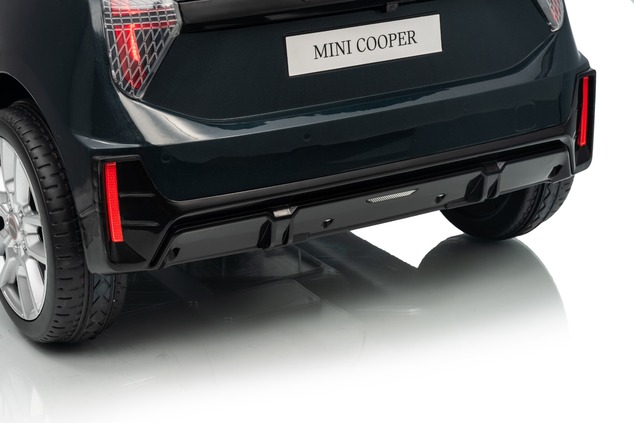 Electric Ride-on car Mini Cooper 12V, black, MP3 Player with USB and Bluetooth connection, 2.4 GHz r