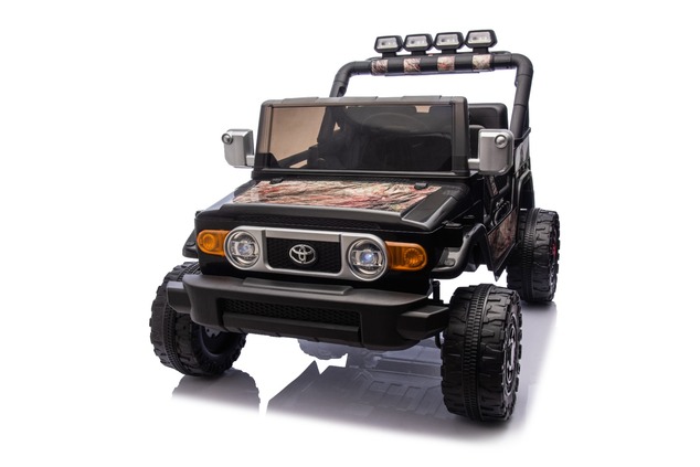 Electric Ride-on car Toyota FJ Cruiser XXL with 4x4 drive, licensed (Two-seater), sand-black, Portab