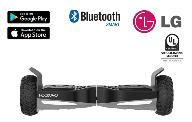Hooboard GO! 6,5" Hoverboard tout-terrain, gyropode intelligent, certifié UL, batterie LG
