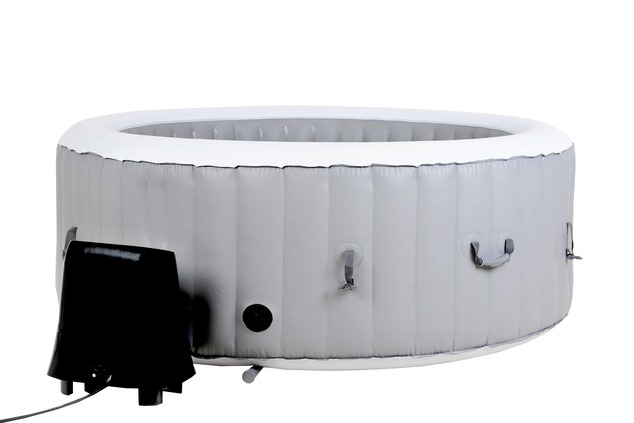 BeneoSpa NEW Portable Inflatable Bubble Spa, Hot Tube, Jacuzzi, Grey