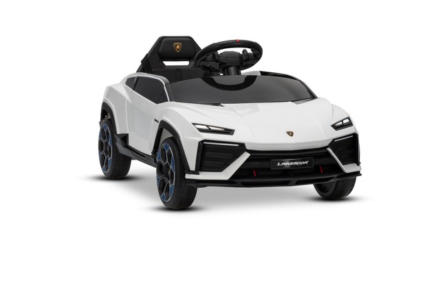 Electric Ride-on Car Lamborghini Lanzador 12V with rear-wheel drive, licensed (Single seater), white
