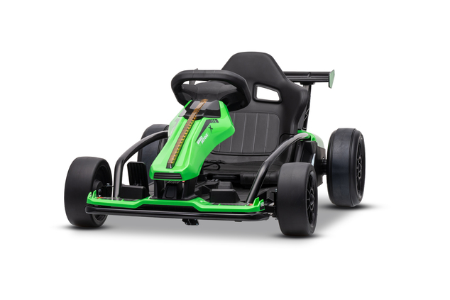 Drift kart elettrico per bambini 24 V | Beneo Motors Drift Car | Verde | 2 × 200 W | Batteria al litio