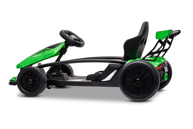 Drift kart elettrico per bambini 24 V | Beneo Motors Drift Car | Verde | 2 × 200 W | Batteria al litio