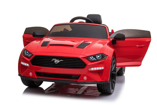Drift electric ride-on car Ford Mustang 24V, red, Smooth Drift wheels, 2 x 25000 rpm Engines, Drift