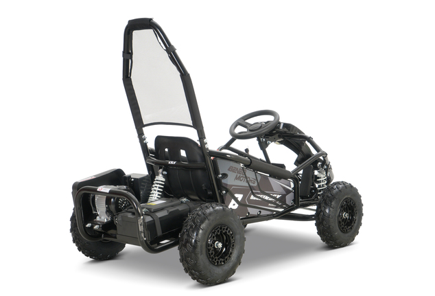 Go-kart électrique 1 000 W | Beneo Motors BUGGY RSX Electric | Noir | 48 V | 30 km/h