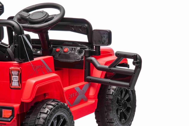 Electric car for children OFFROAD NEW with rear-wheel drive, red, Lithium battery, High chassis, Wid