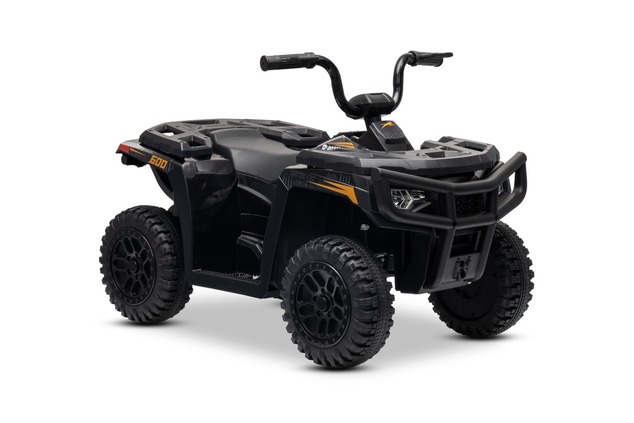 Licensed electric Ride-on quad Arctic Cat 12V with rear wheel drive, black, LED lights, Lithium batt