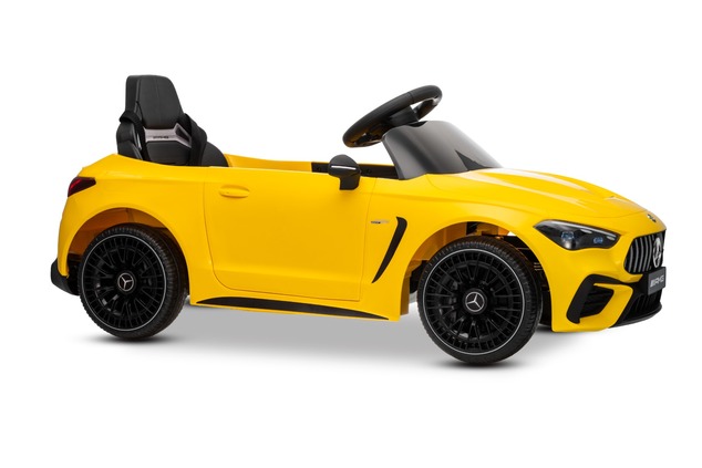 Electric Ride-on car Mercedes CLE 12V with rear-wheel drive, yellow, Single seater, Lithium battery,