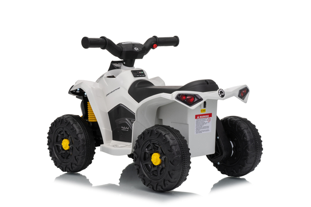 Licencovaná dětská elektrická mini čtyřkolka 25 W | Can-Am Renegade | Lithiový akumulátor 7,2 V | Bílá