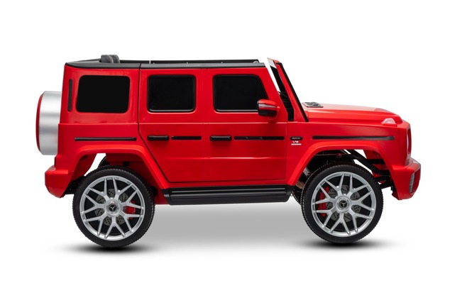 Electric Ride-on car Mercedes-Benz G63 AMG 4x4 Two-seater 24V, red, MP3 Player with USB/AUX and Blue