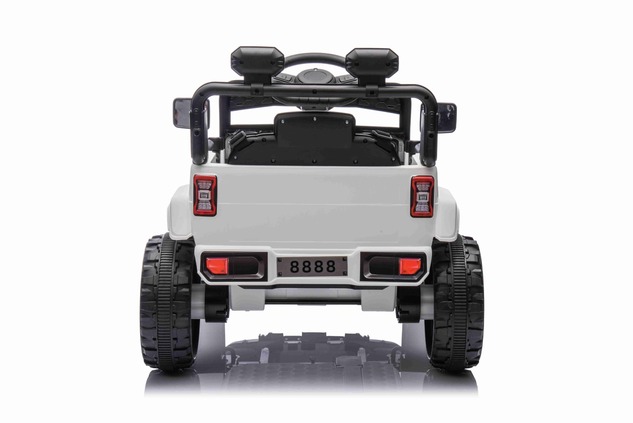 Electric car for children OFFROAD NEW with rear-wheel drive, white, Lithium battery, High chassis, W