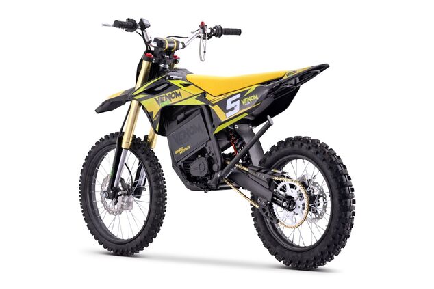 Electric Motocross 8000W | Beneo Motors Venom PLUS Yellow | 72V Samsung Lithium | 88 km/h
