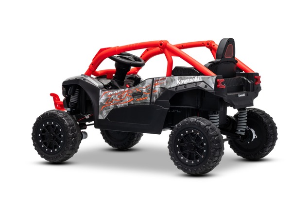 Electric Ride-on car Kawasaki TERYX KRX 1000 12V, red, single seat, rear axle suspension, 2.4 Ghz re