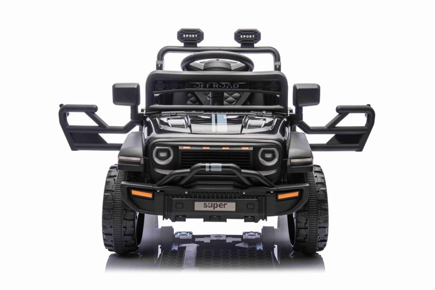 Electric car for children OFFROAD NEW with rear-wheel drive, black, Lithium battery, High chassis, W