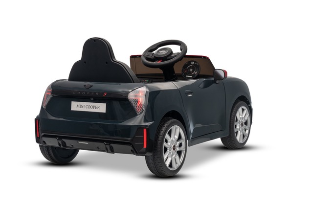 Electric Ride-on car Mini Cooper 12V, black, MP3 Player with USB and Bluetooth connection, 2.4 GHz r