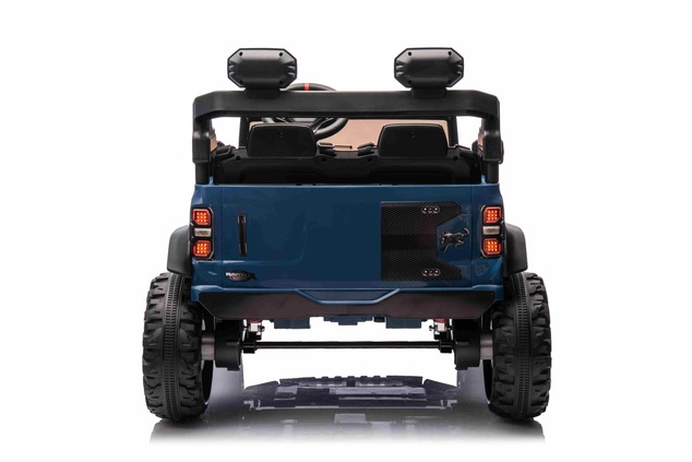 Ford Bronco XL elektrische kinderauto met achterwielaandrijving, gelicentieerd (tweezitter), blauw, 