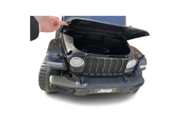 Electric Ride-On JEEP Wrangler, Green, Double Leather Seat, Radio with Bluetooth and USB Input, 4x4 
