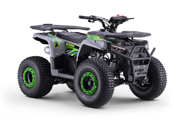 Kids Petrol Quad 125cc | Beneo Motors Warrior Green | Ages 8+ | Reverse Gear &amp; Speed Limiter