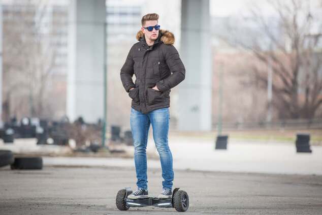 Hooboard - Premier hoverboard tout-terrain intelligent, gyropode, certifié UL, batterie LG