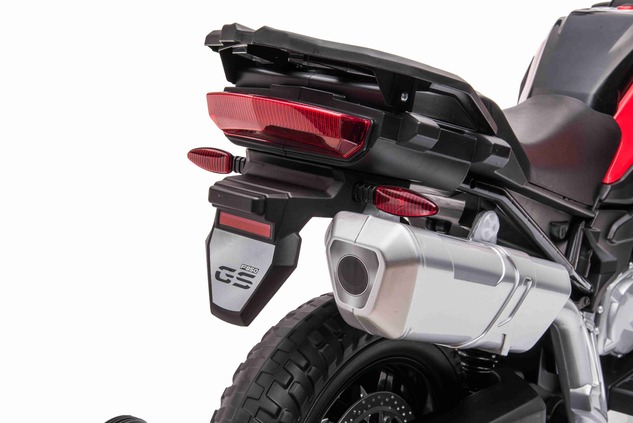 Electric Motorbike BMW F850 GS, Licensed, 12V battery, EVA soft wheels, 2 x 35W Engines, LED Lights,
