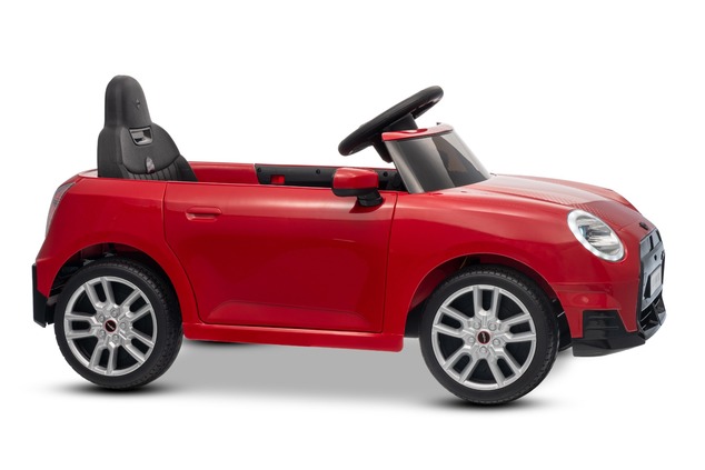 Electric Ride-on car Mini Cooper 12V, red, MP3 Player with USB and Bluetooth connection, 2.4 GHz rem