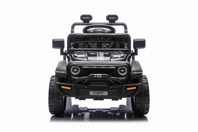 Electric car for children OFFROAD NEW with rear-wheel drive, black, Lithium battery, High chassis, W