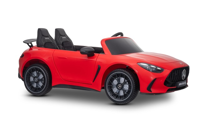 Electric Ride-on car Mercedes GT63 AMG 24V with 4x4 drive, red, Two-seater, Adjustable driver's seat