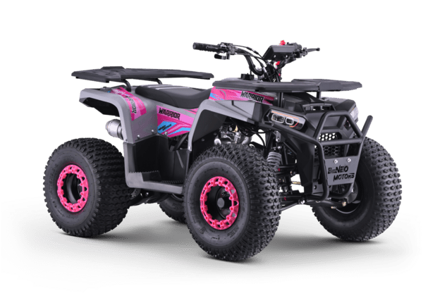 Kids Petrol Quad 125cc | Beneo Motors Warrior Pink | Ages 8+ | Reverse Gear &amp; Speed Limiter