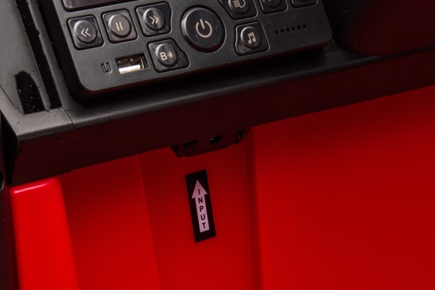 Electric Ride-on car Toyota FJ Cruiser XXL with 4x4 drive, licensed (Two-seater), red, Portable lith