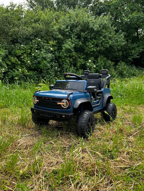 Electric Ride-On Car Ford Bronco with Rear-Wheel Drive, Licensed (Single-Seater), Blue, Lithium Batt
