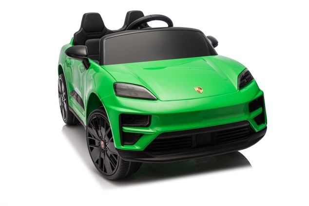Electric Ride-on car Porsche Macan 12V Licensed with rear-wheel drive (Single seat), green, Lithium 