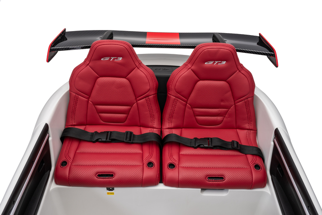 Porsche 911 GT3 RS macchina elettrica per bambini 24V 4x4 | con licenza | Beneo Motors | 2 posti | Batteria al litio | Sedili in similpelle ROSSI | Ruote EVA