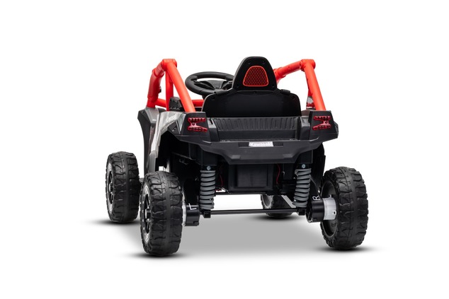 Electric Ride-on car Kawasaki TERYX KRX 1000 12V, red, single seat, rear axle suspension, 2.4 Ghz re