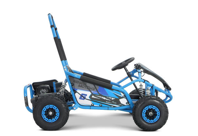 Go-kart électrique 1 000 W | Beneo Motors BUGGY RSX | Bleu électrique | 48 V | 30 km/h