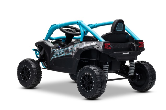 Electric Ride-on car Kawasaki TERYX KRX 1000 12V, blue, single seat, rear axle suspension, 2.4 Ghz r