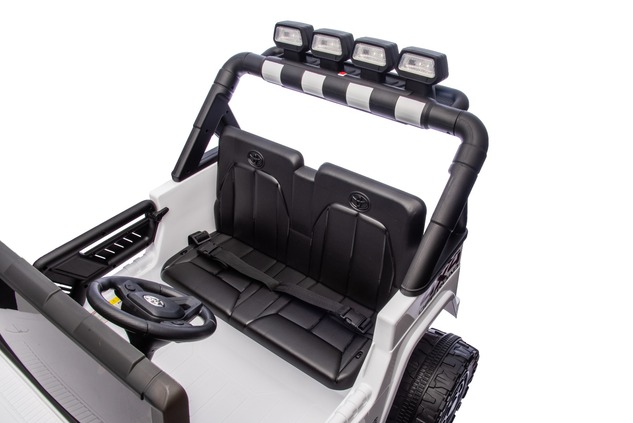 Electric Ride-on car Toyota FJ Cruiser XXL with 4x4 drive, licensed (Two-seater), white, Portable li