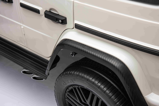 Electric Ride-on car Mercedes-Benz G63 AMG 4x4² Two-seater 12V, white, MP3 Player with USB/AUX input
