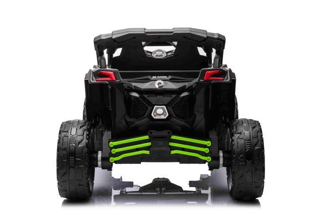 Electric Ride-on car Can-am Maverick One-seater with 4X4 drive, Green, Independent suspension, 2.4 G