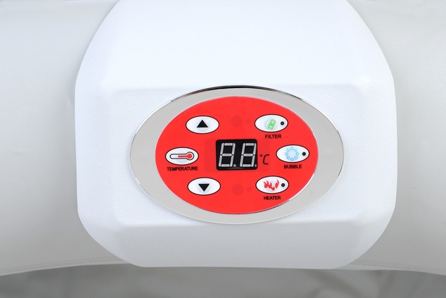 BeneoSpa spa gonfiabile portatile con bolle, jacuzzi, marrone e bianco