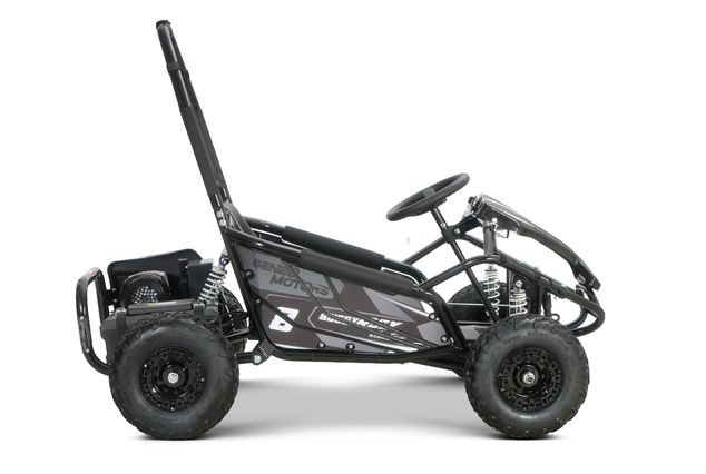 Go-kart électrique 1 000 W | Beneo Motors BUGGY RSX Electric | Noir | 48 V | 30 km/h