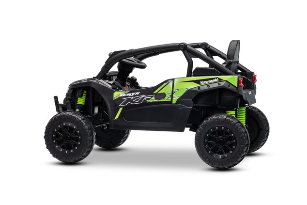 Electric Ride-on car Kawasaki TERYX KRX 1000 12V, black, single seat, rear axle suspension, 2.4 Ghz 