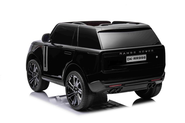 Electric Ride-on car Range Rover Model 2023, Two Seater, Black, Leatherette Seats, Radio with USB In