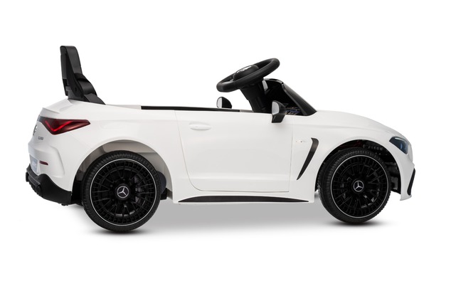 Electric Ride-on car Mercedes CLE 12V with rear-wheel drive, white, Single seater, Lithium battery, 